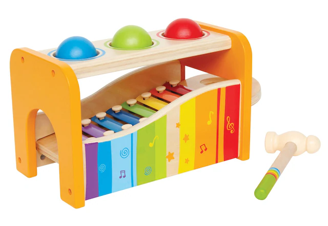 Hape Spielzeug-Musikinstrument »Xylophon« Xylophon und Hammerspiel
