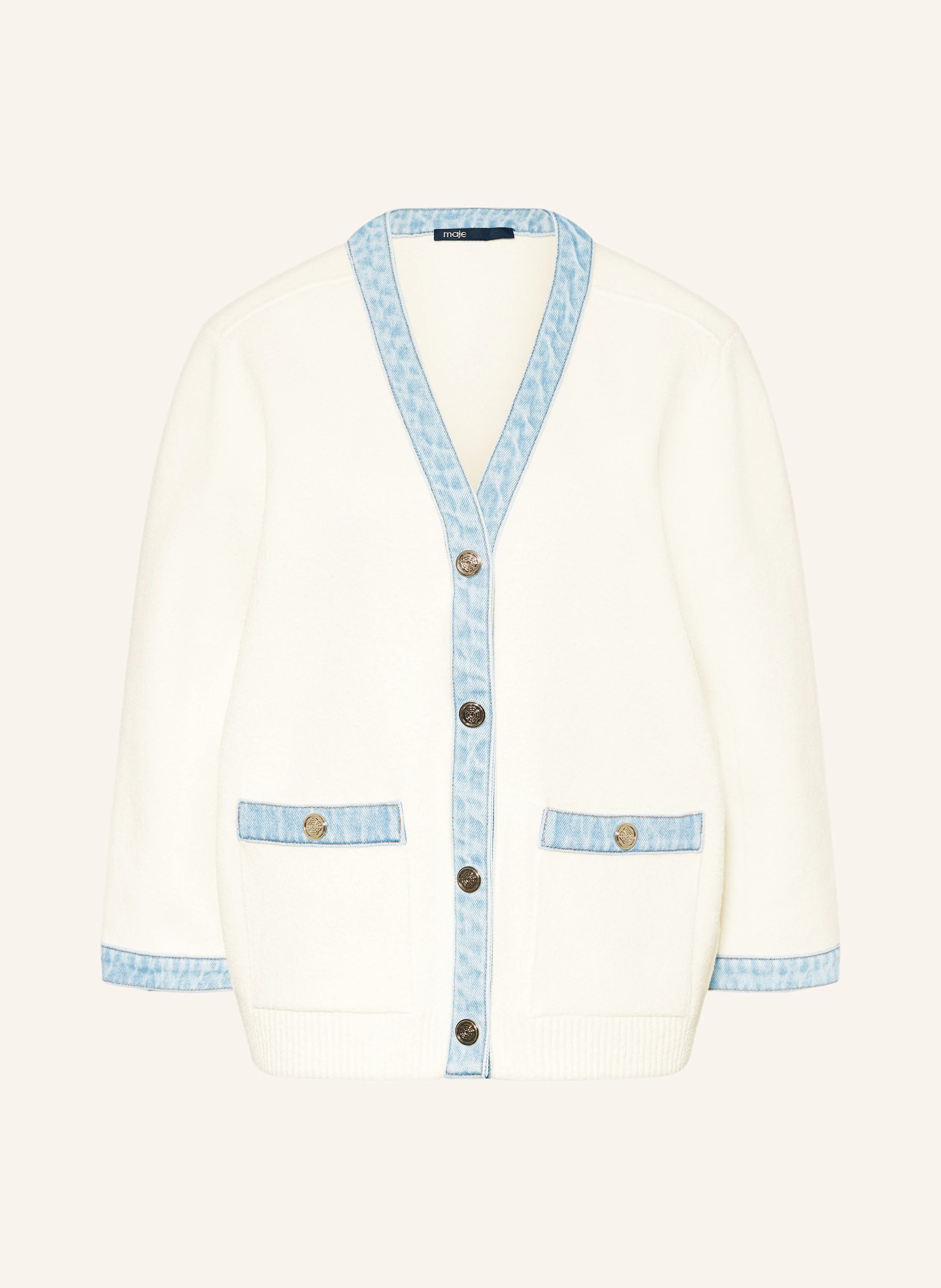maje Jacke im Materialmix