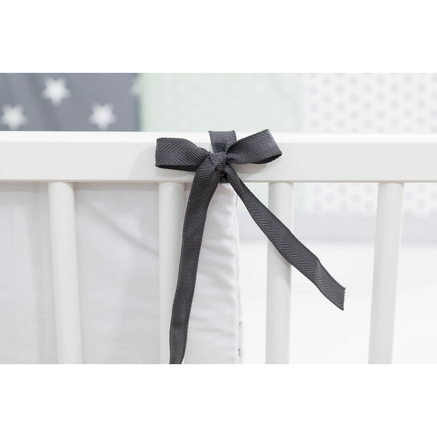 Ullenboom Patchwork-Nestchen für Babybett 140x70 cm Mint Grau (210 cm Kopfbereich)