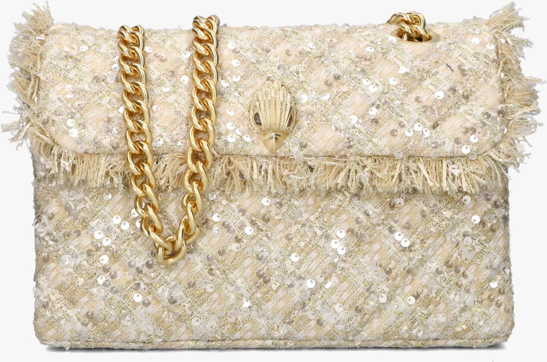KURT GEIGER LONDON gouden kurt geiger london schoudertas tweed kensington bag