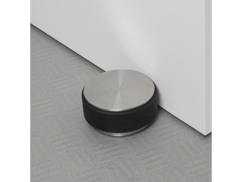 Blomus Türsicherung Stop 1 kg, Schwarz/Silber Türstopper