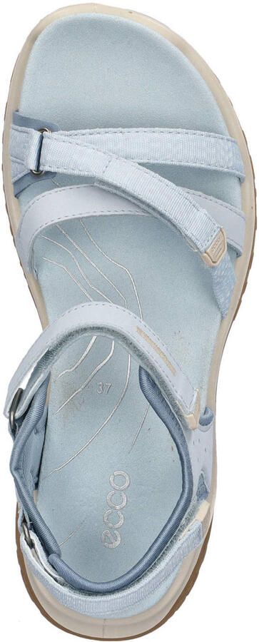 Ecco nubuck sandalen lichtblauw