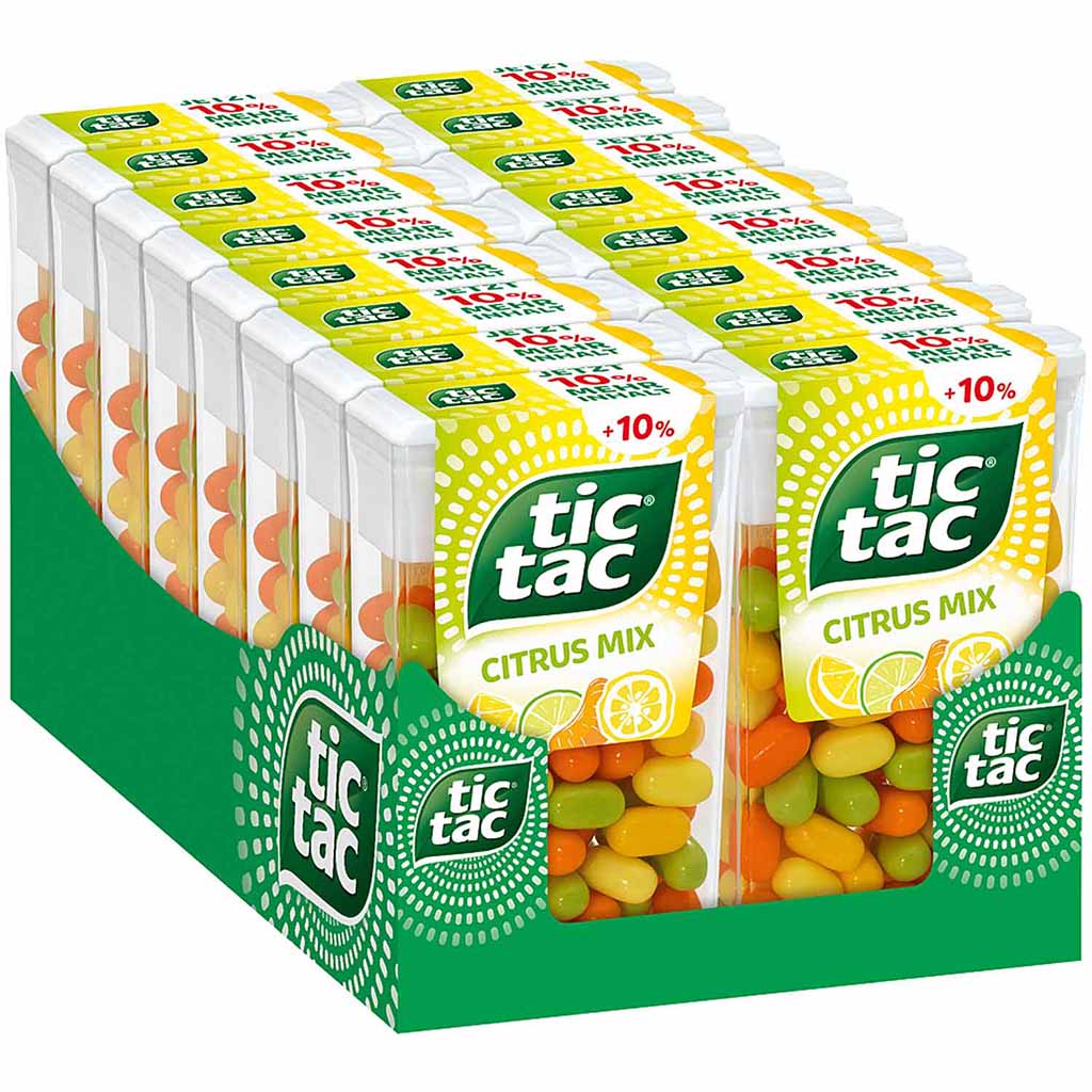 Tic Tac Citrus Mix 16x54g = 864g MHD:20.8.25