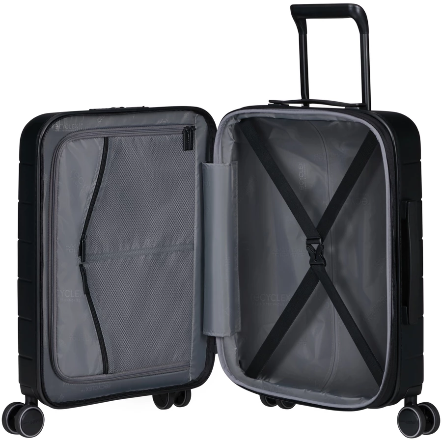 American Tourister Novastream - 4-Rollen Kabinentrolley Smart 55 cm erw. USB dark slate