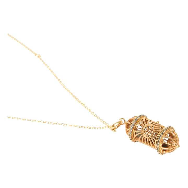 Bohemian Rhapsodie Paris Collier Aleph Topaze | Bleu