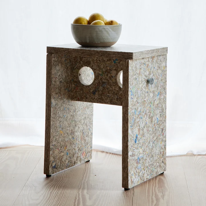 Form & Refine - Remake Hocker, H 45,5 cm, grau