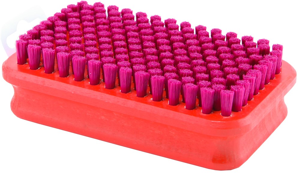 T190B Brush Rectangular, Fine Red Nylon Ass