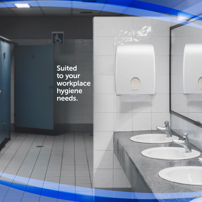 Dispenser Kimberly Clark 6945 Aquarius Handdoek Dispenser wit (6945)