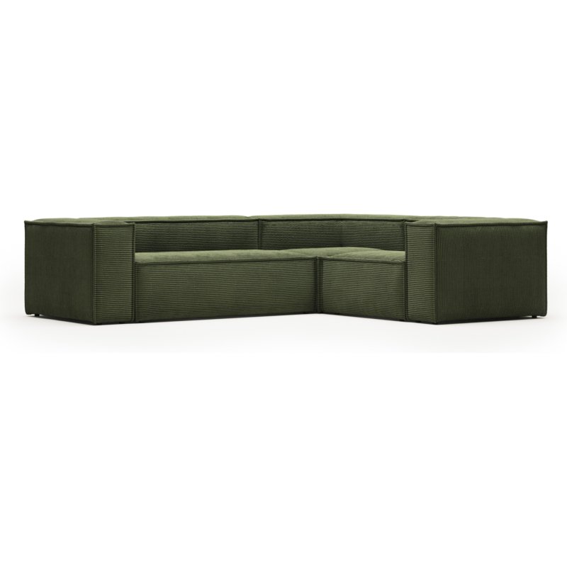 Canapé d’angle Blok 3 places vert 290 x 230 cm