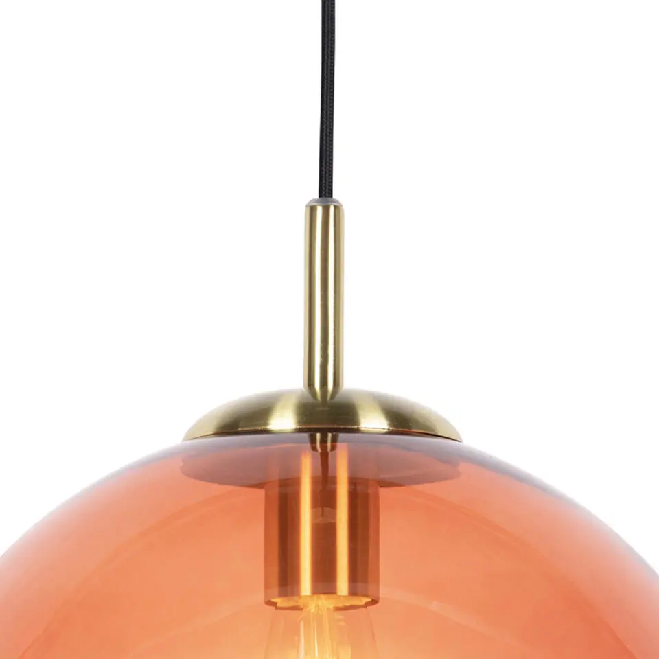 Qazqa hanglampen pallon roze e27