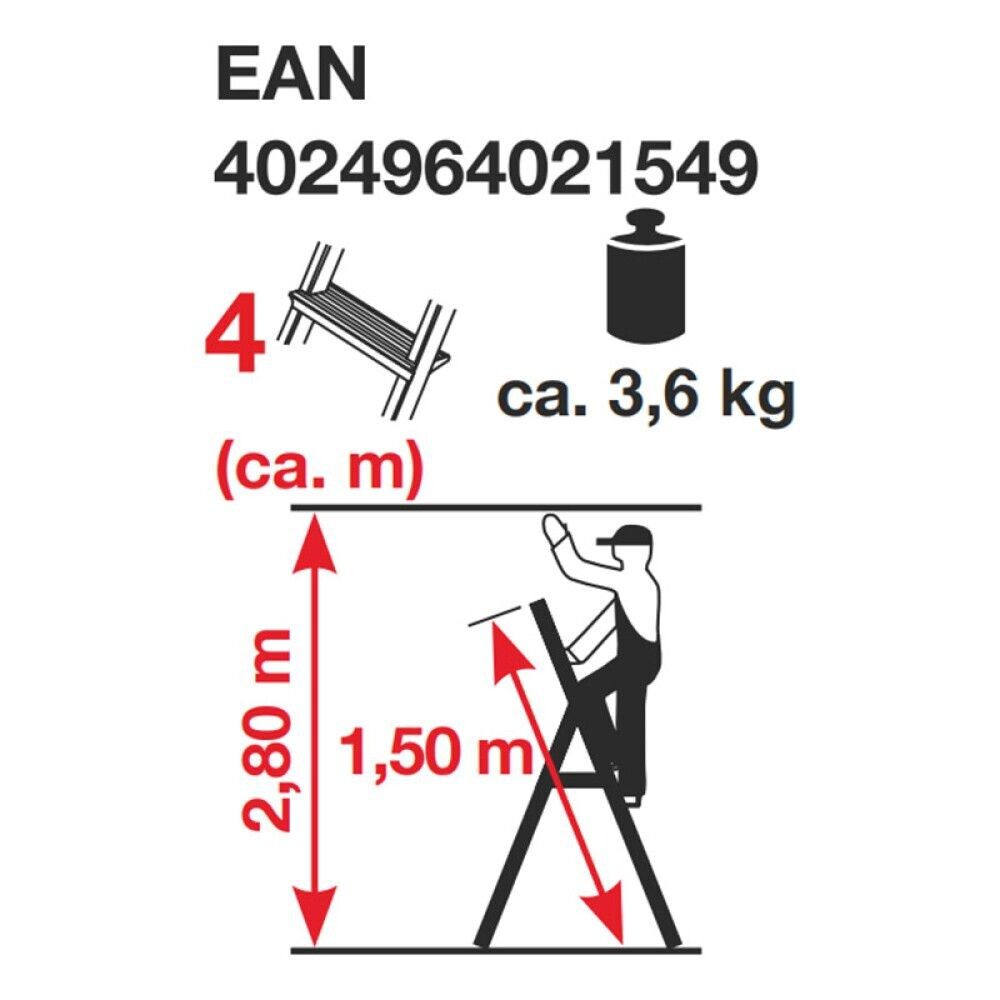 GARDINTRAPP STABILOMAT M/4 TRINN 1,5M