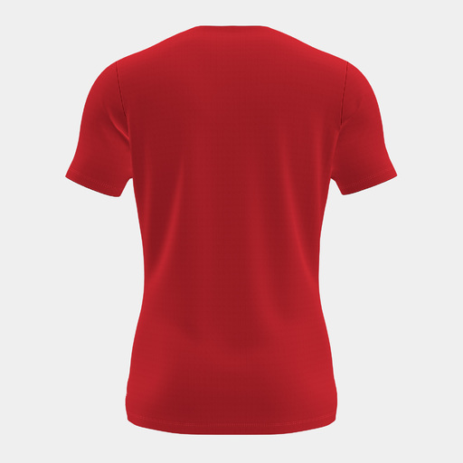 Camiseta Joma Inter II de manga curta, vermelha e branca.