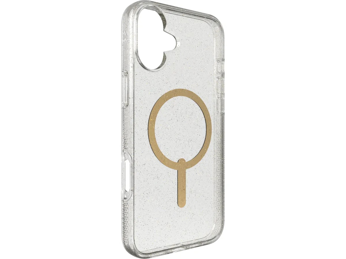 iPhone 16 MagSafe Hülle Milan Snap Case Recycled (702315126) - Gold / Transparent (Glitzer)