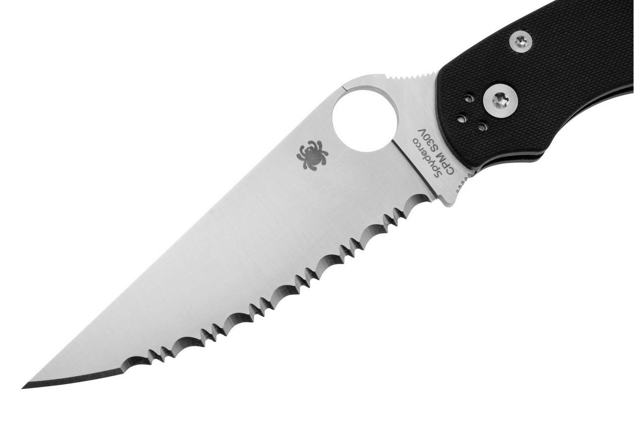 Spyderco Military 2 C36GS2 Black G10, serrated zakmes