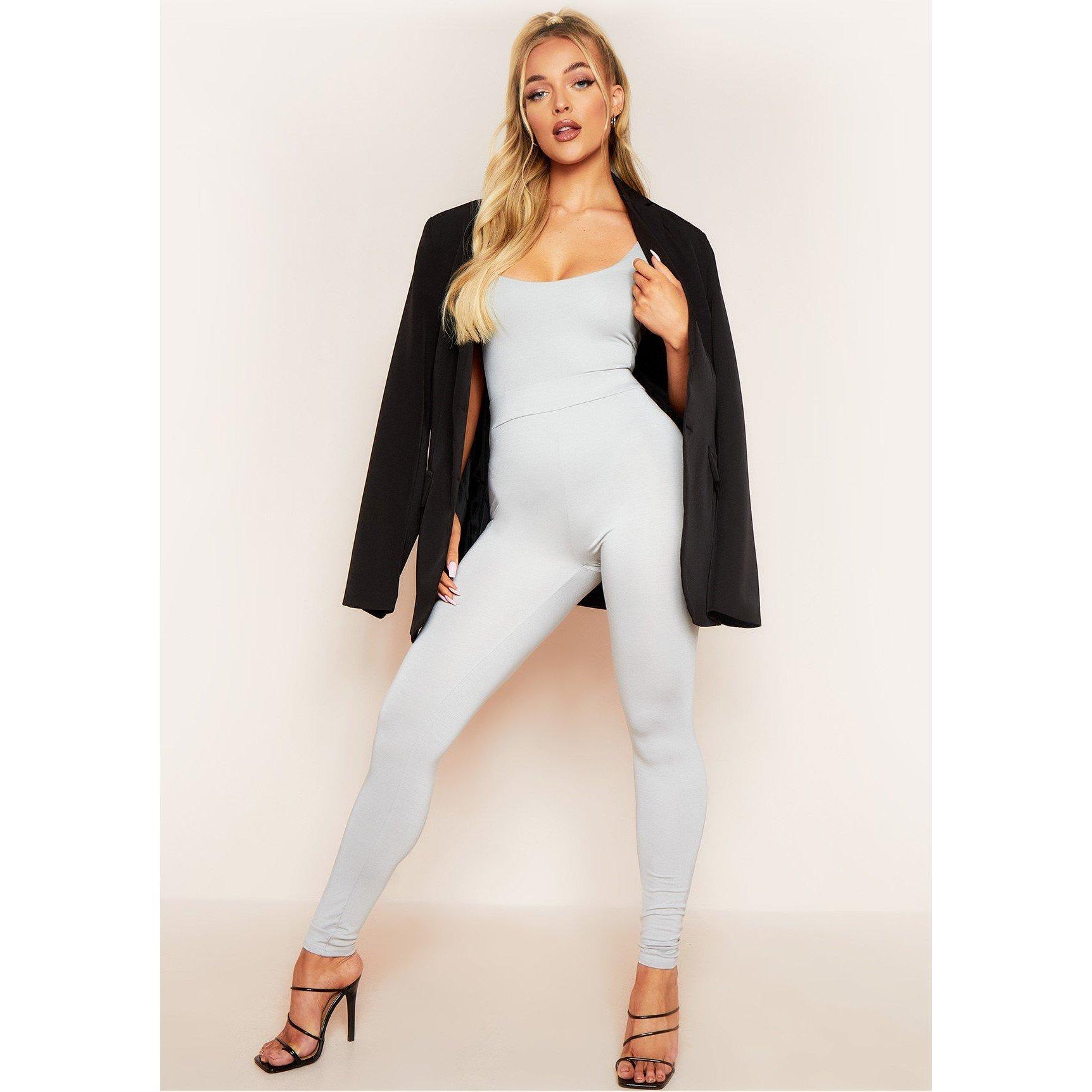 Missy Empire High Waisted Basic Jersey Leggings