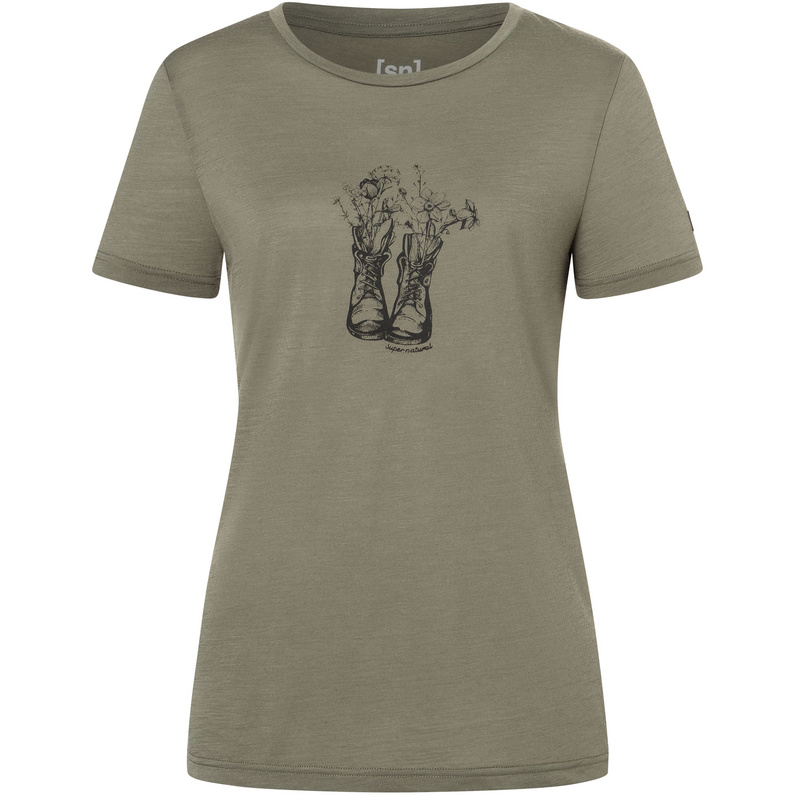 Super.Natural Damen Flower Boots T-Shirt