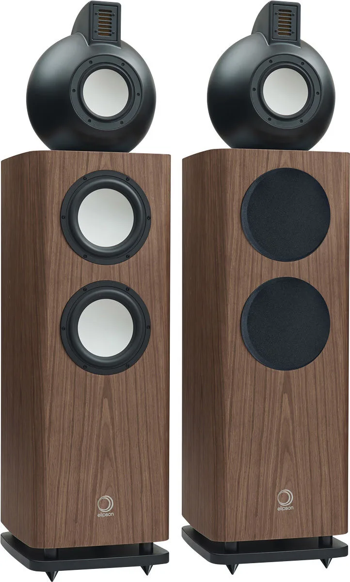 Elipson Legacy 3230 Noir & Noyer (la paire) Enceintes colonne