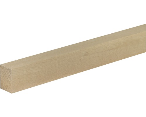 Rechthoekige strip, ruw beukenhout, 29x40x950 mm