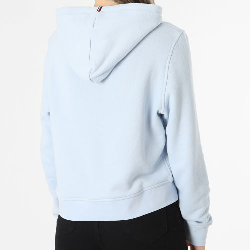 Sweat Capuche Femme 1985 Regular Mini Corp Logo 0274 Bleu Clair