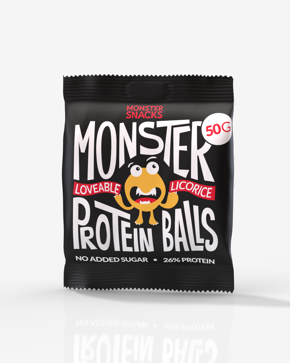 Monster Protein Balls - Licorice - FEMPAKNING! MERK: Ny og forbedret smak! - DATODEAL