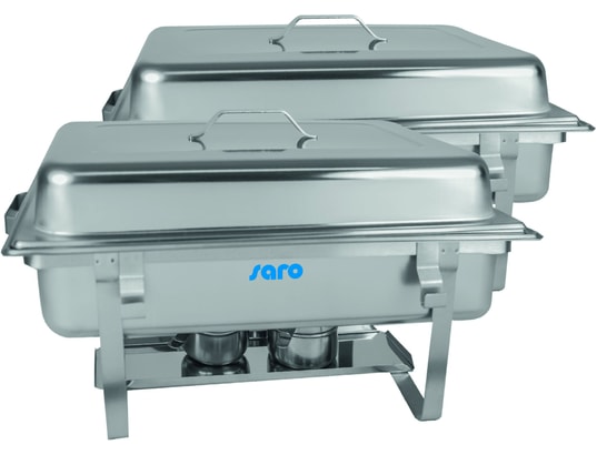 SARO - Bain-marie pro Chafing Dish Twin-Pack modèle ELENA
