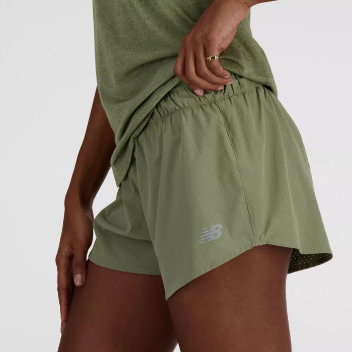 New Balance Dame Shorts RC Seamless 2in1 3 Inch Shorts Grøn