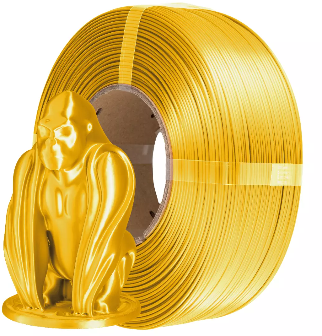 AzureFilm  PLA Silk Refill Gold 18K, 1,75 mm / 1000 g    Hochwertiges Filament mit Silk-Effekt in Gold, ohne Spule