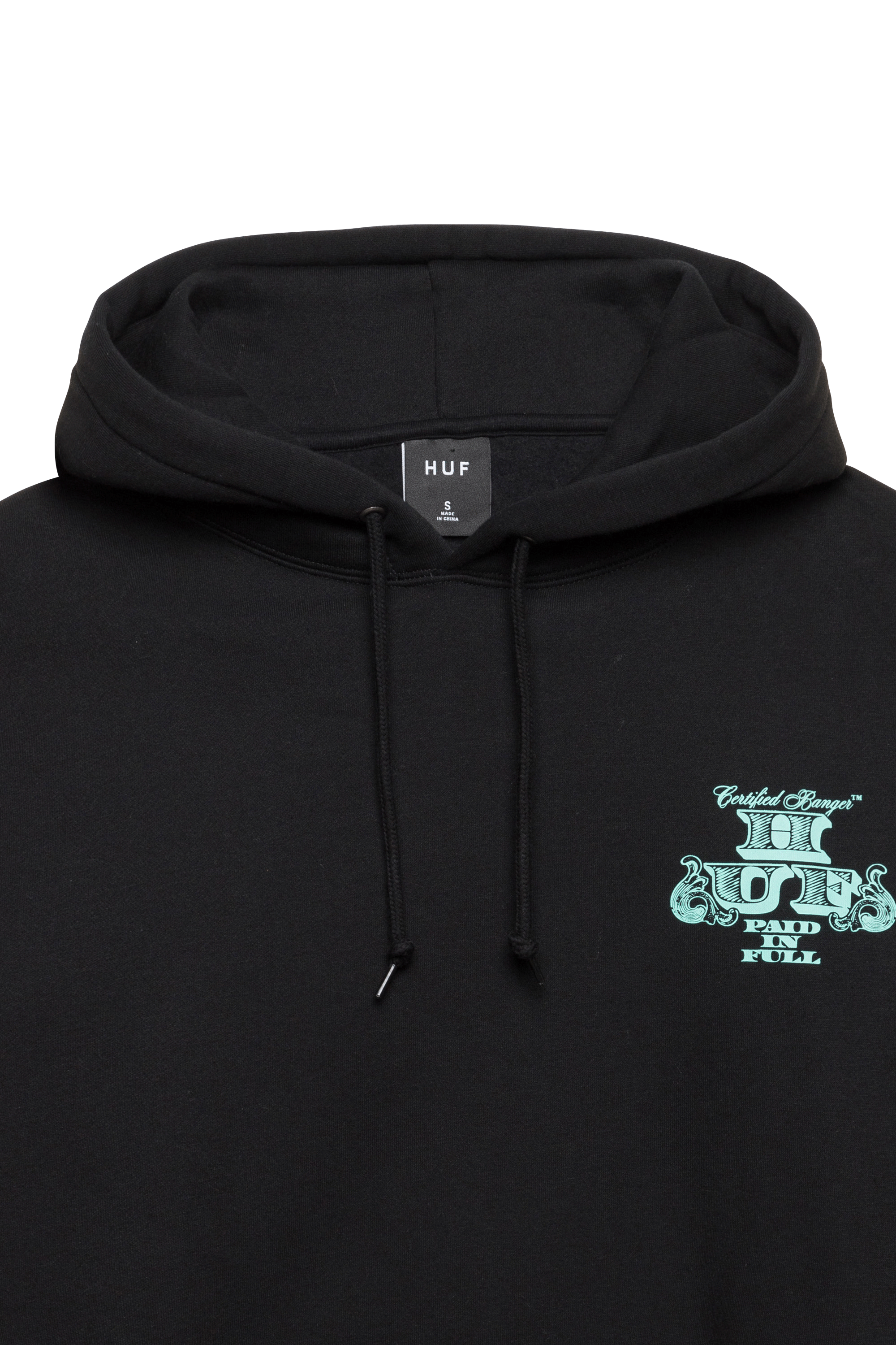 HUF hoodie PAID IN FULL Noir