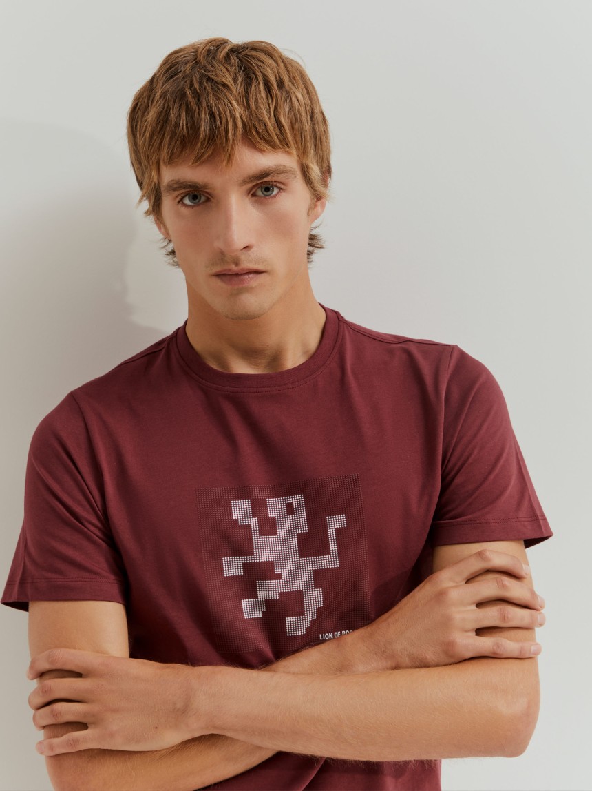 T-shirt de algodão Lion of Porches