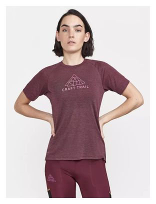 T-Shirt Manches Courtes Craft ADV Trail Wool Femme Blanc