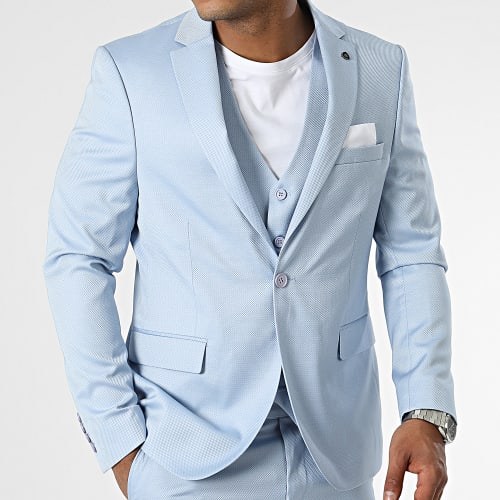 Costume 3 Pièces Bleu Clair