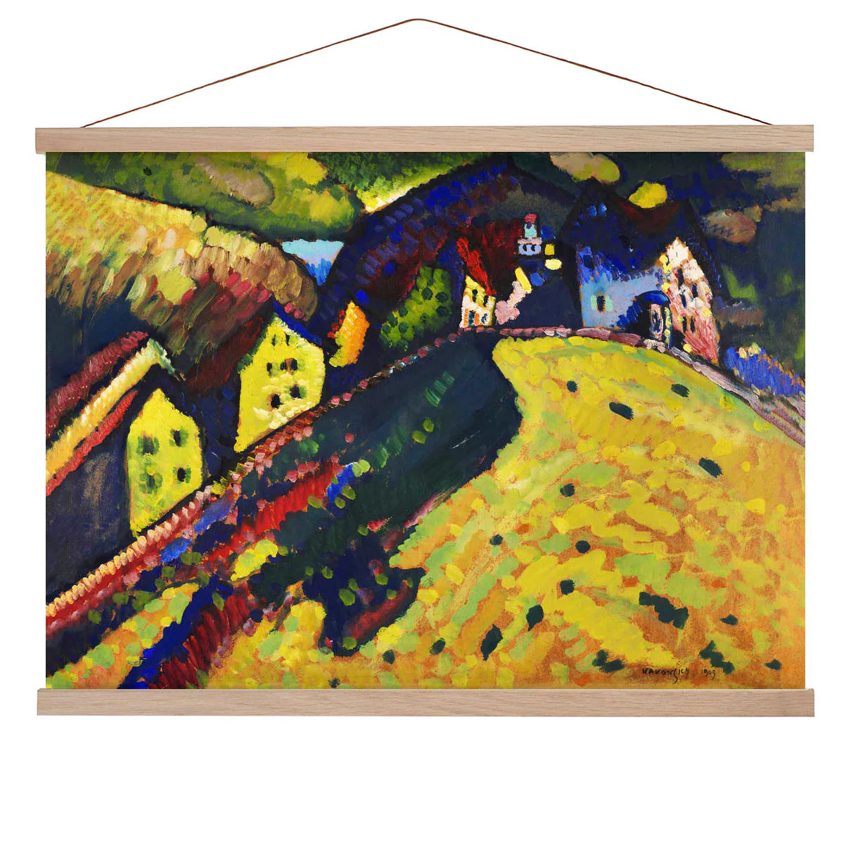 Häuser in Murnau von Wassily Kandinsky