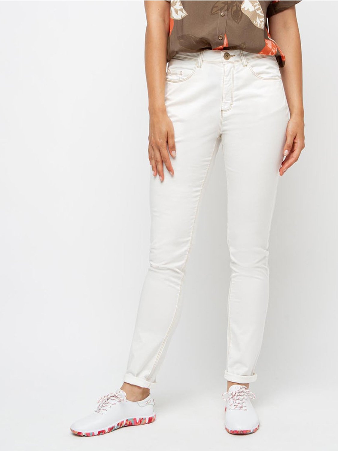 Pantalon Femme Matière Eco-Conçue Blanc