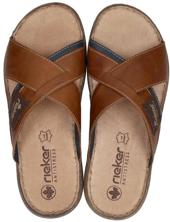 Rieker Heren slippers cognac