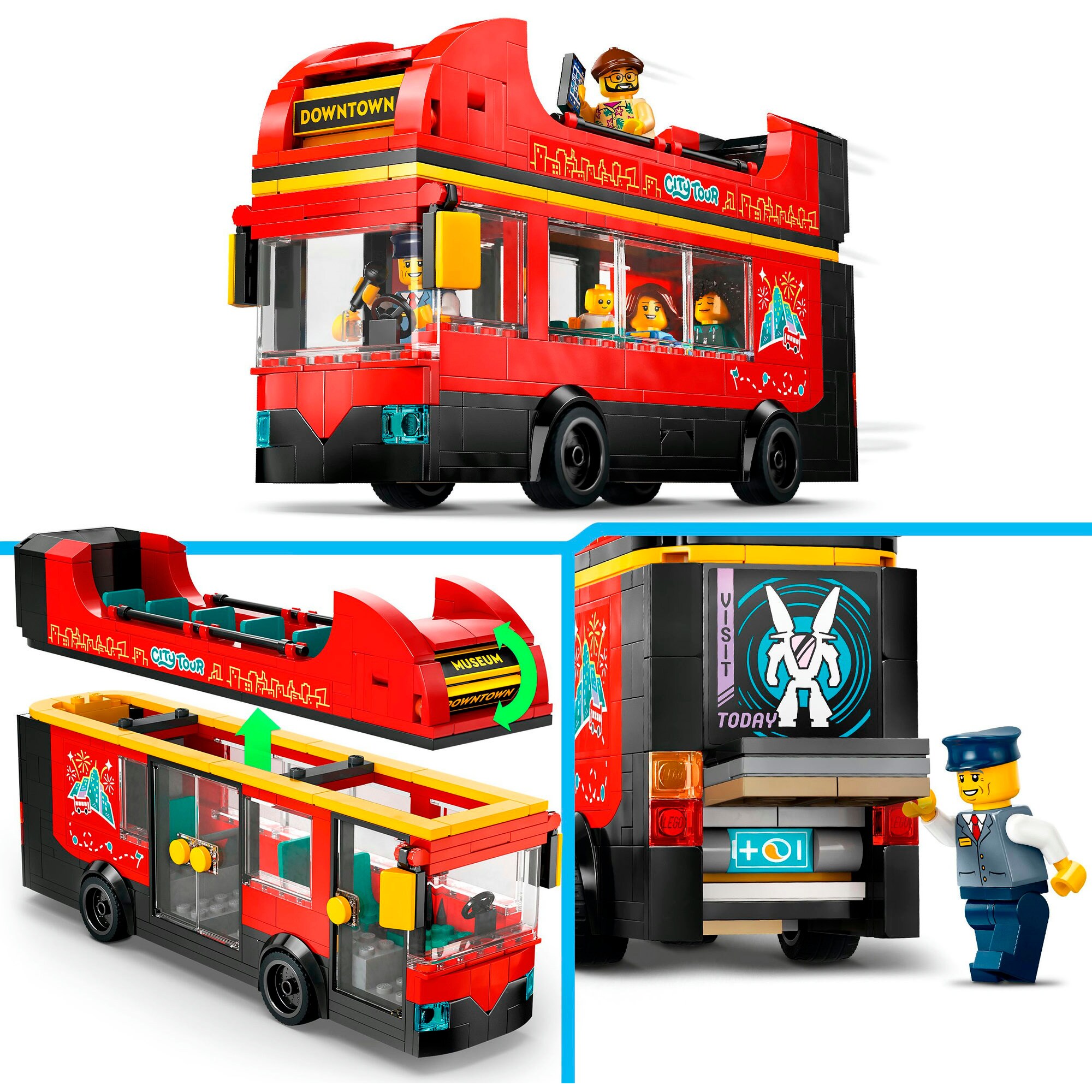 LEGO Konstruktionsspielzeug City Doppeldeckerbus
