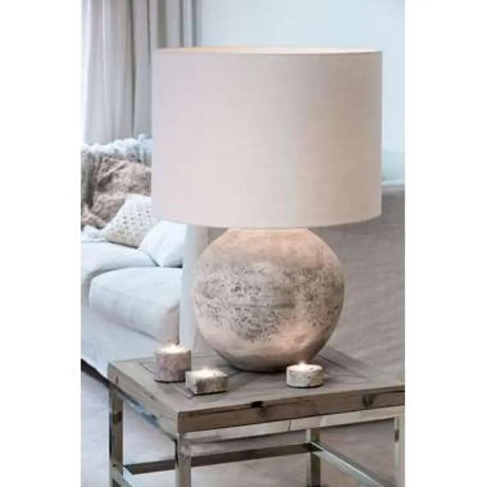 Lampenkap cilinder LIVIGNO - 50-50-38cm - eiwit