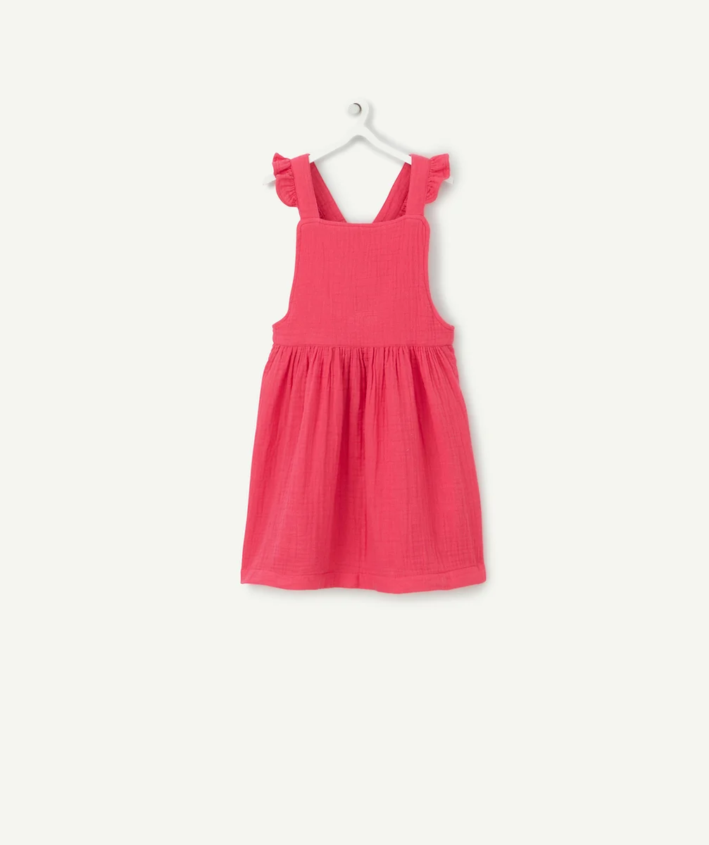 ROBE ÉVOLUTIVE ROSE EN GAZE DE COTON