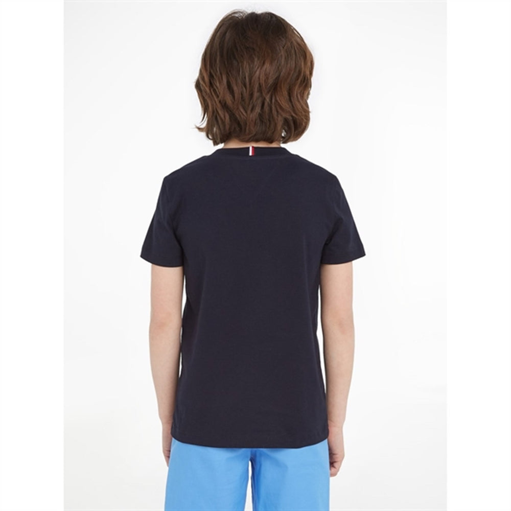 Hilfiger Script T-shirt Desert Sky