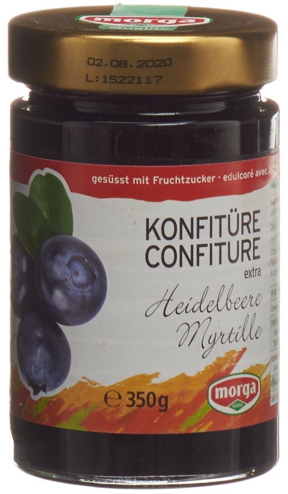 MORGA Konfitüre<br>350 g, Heidelbeer mit Fruchtzucker