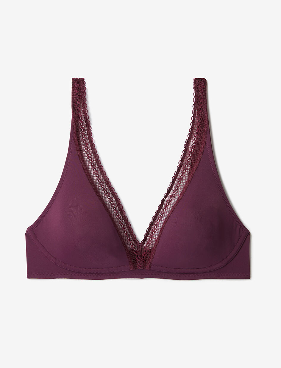 Soutien-gorge sans armatures - violet ethnic