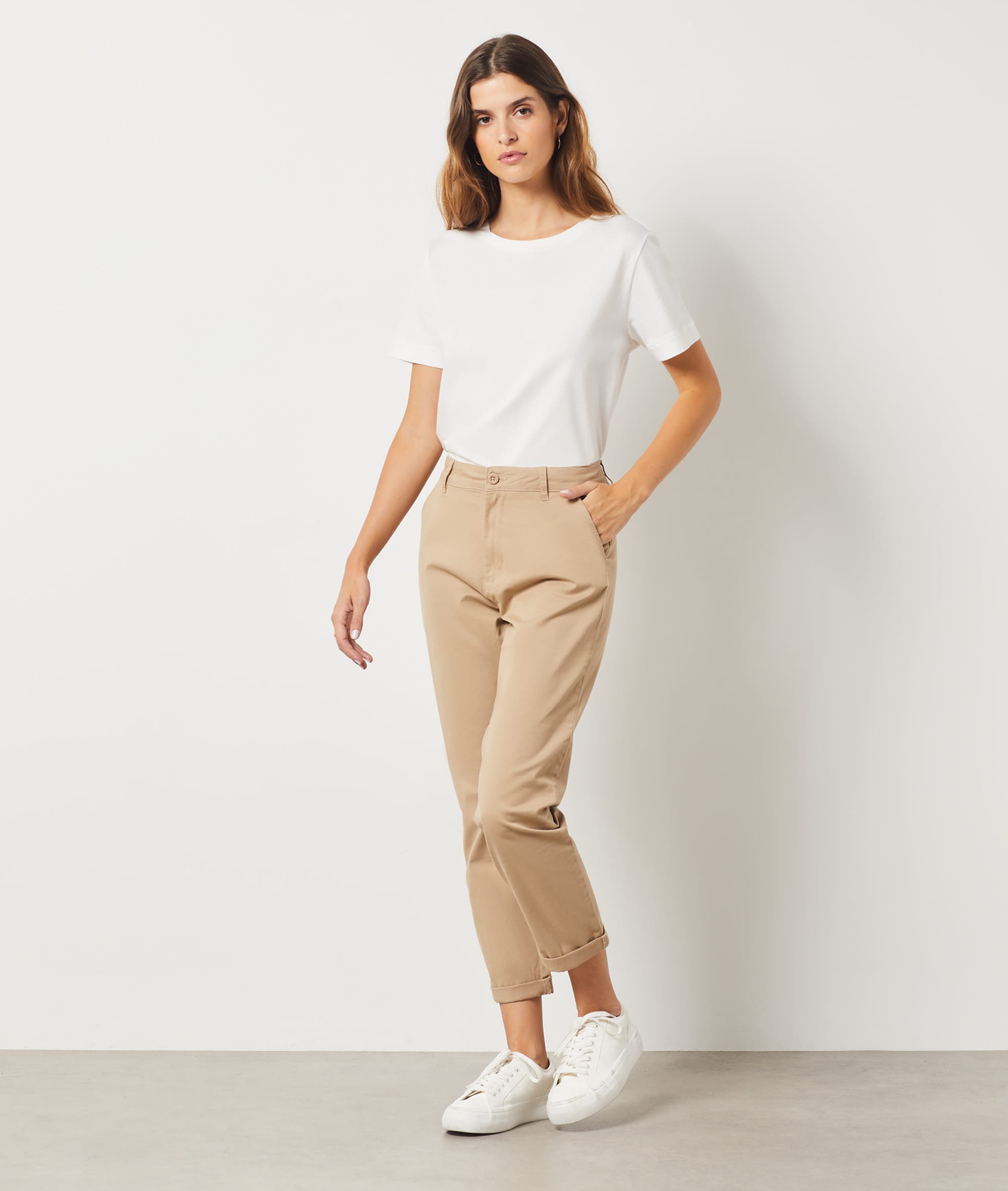 Pantalon coupe carotte