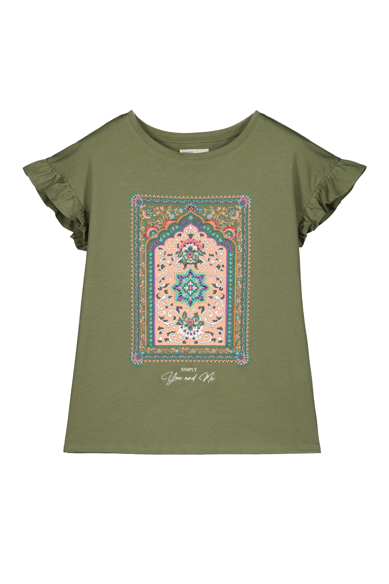 Camiseta com estampa de porta