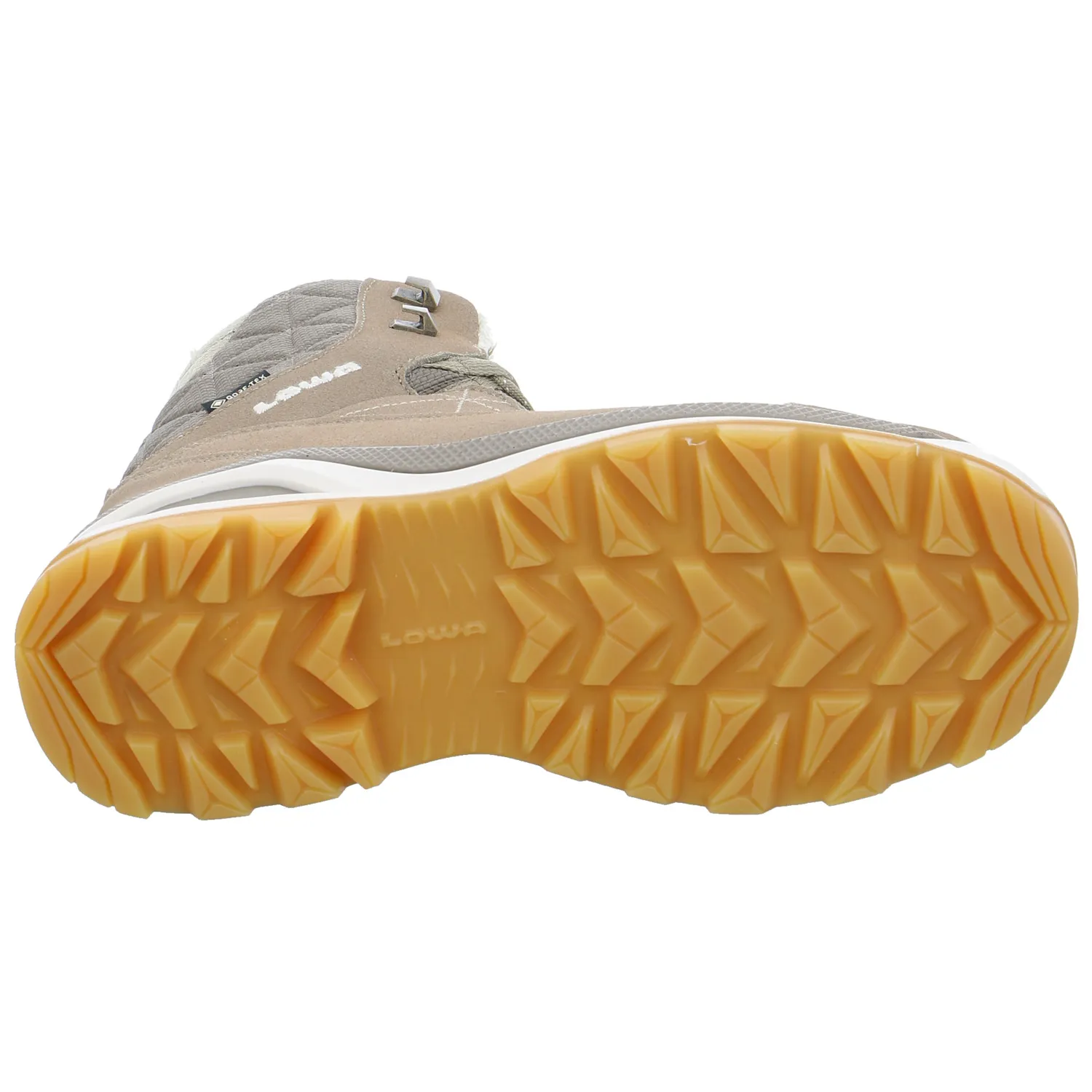 LOWA Snowboots Damen Beige Leder