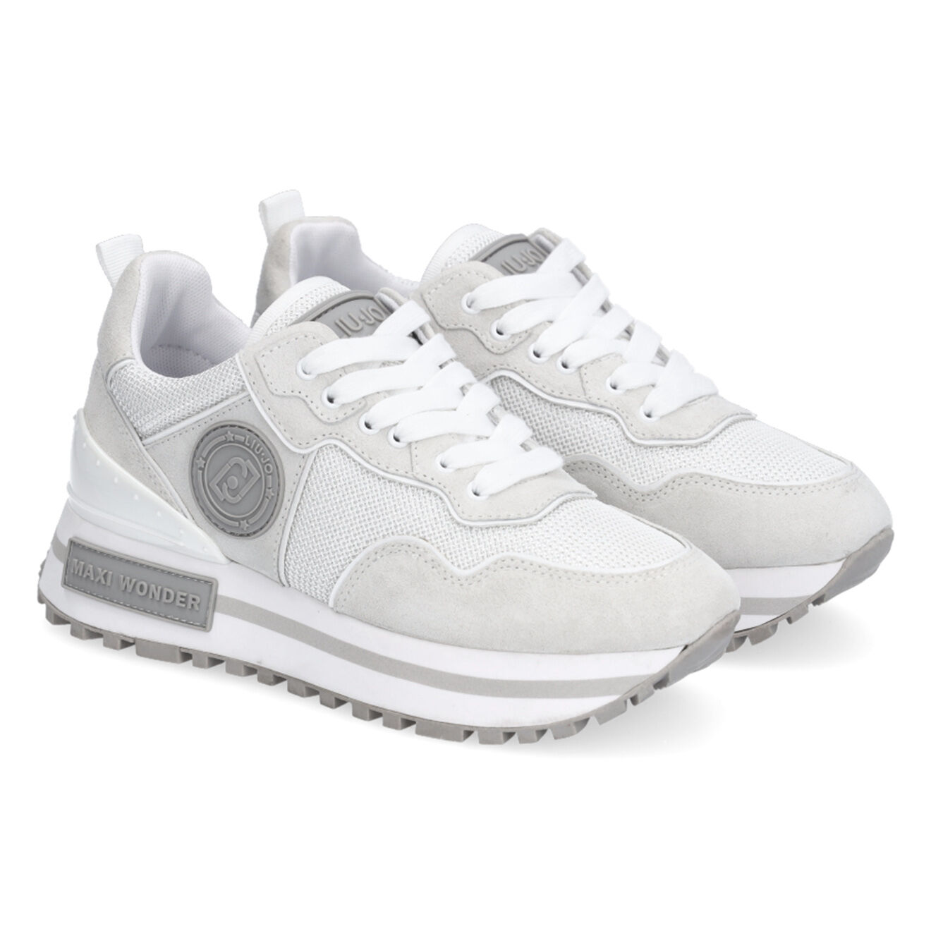 Liu-Jo Sneakers en Cuir Balia blanc/gris