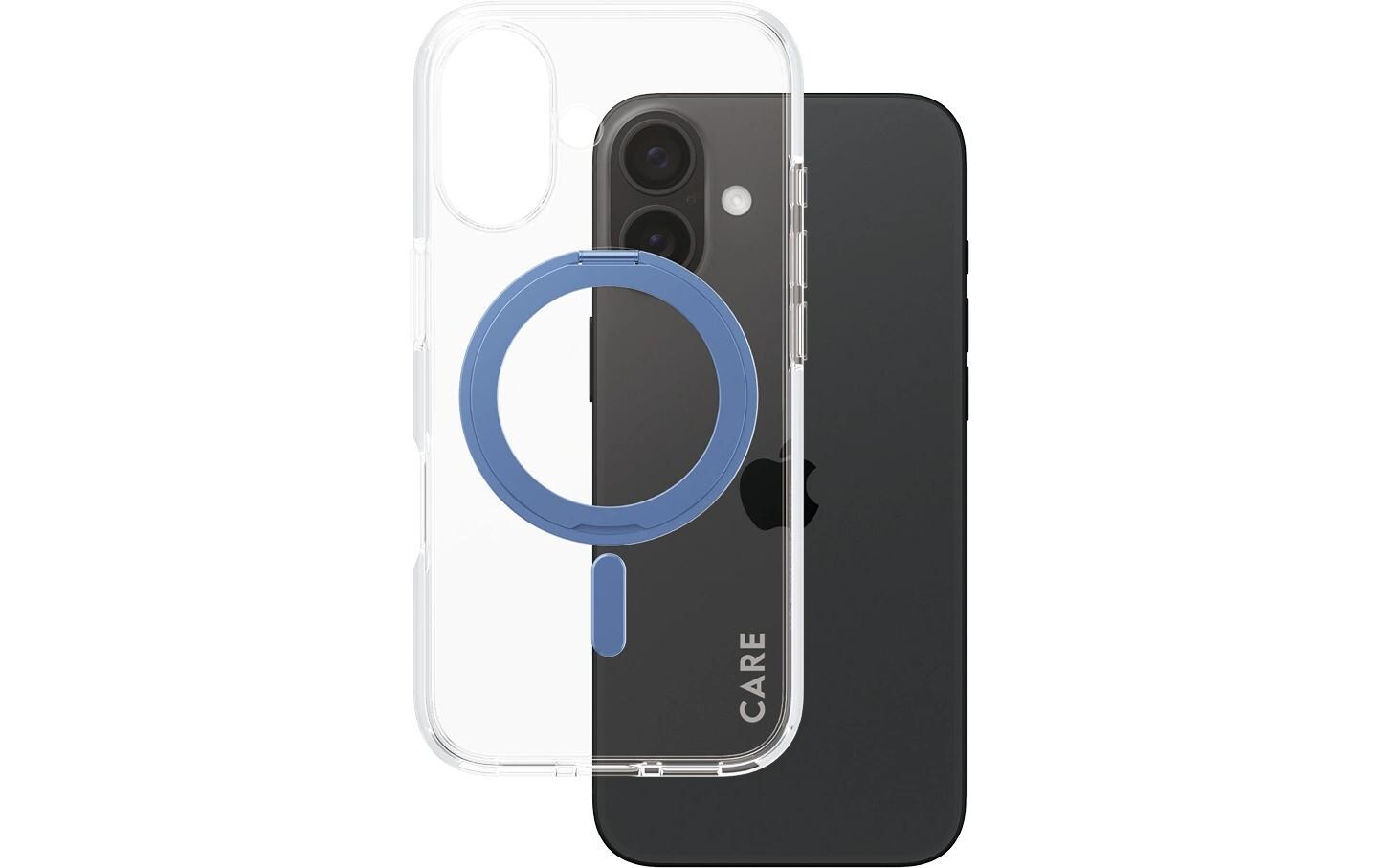 Back Cover Feature Kickstand iPhone 16 BlauSchutzhülle für das Apple iPhone 16
