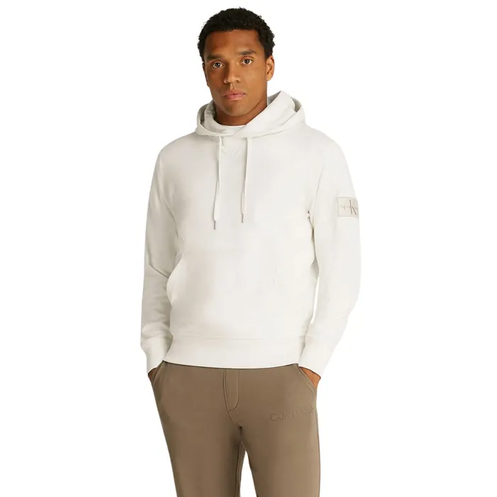 Calvin Klein Monologo Badge Hoodie Heren