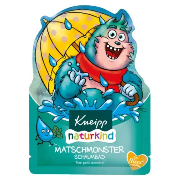 Espuma de Banho Infantil Kneipp Naturkind Little Monster com Aroma de Menta 40ml