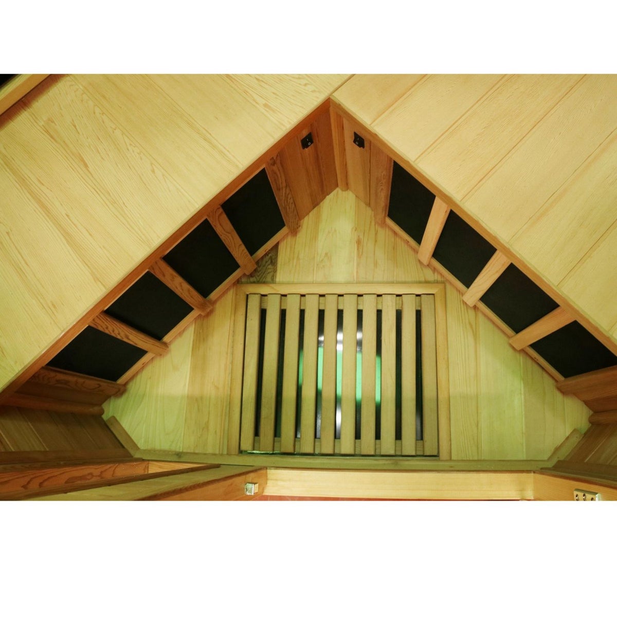 Dewello® Infraroodcabine Infraroodsauna LAKEFIELD PRO Hemlock Ceder 120cm x 120cm incl. Full Spectrum Emitters, Koolstof Emitters
