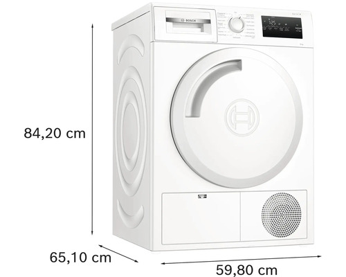 Bosch WTH83VV3 warmtepompdroger, 8 kg capaciteit