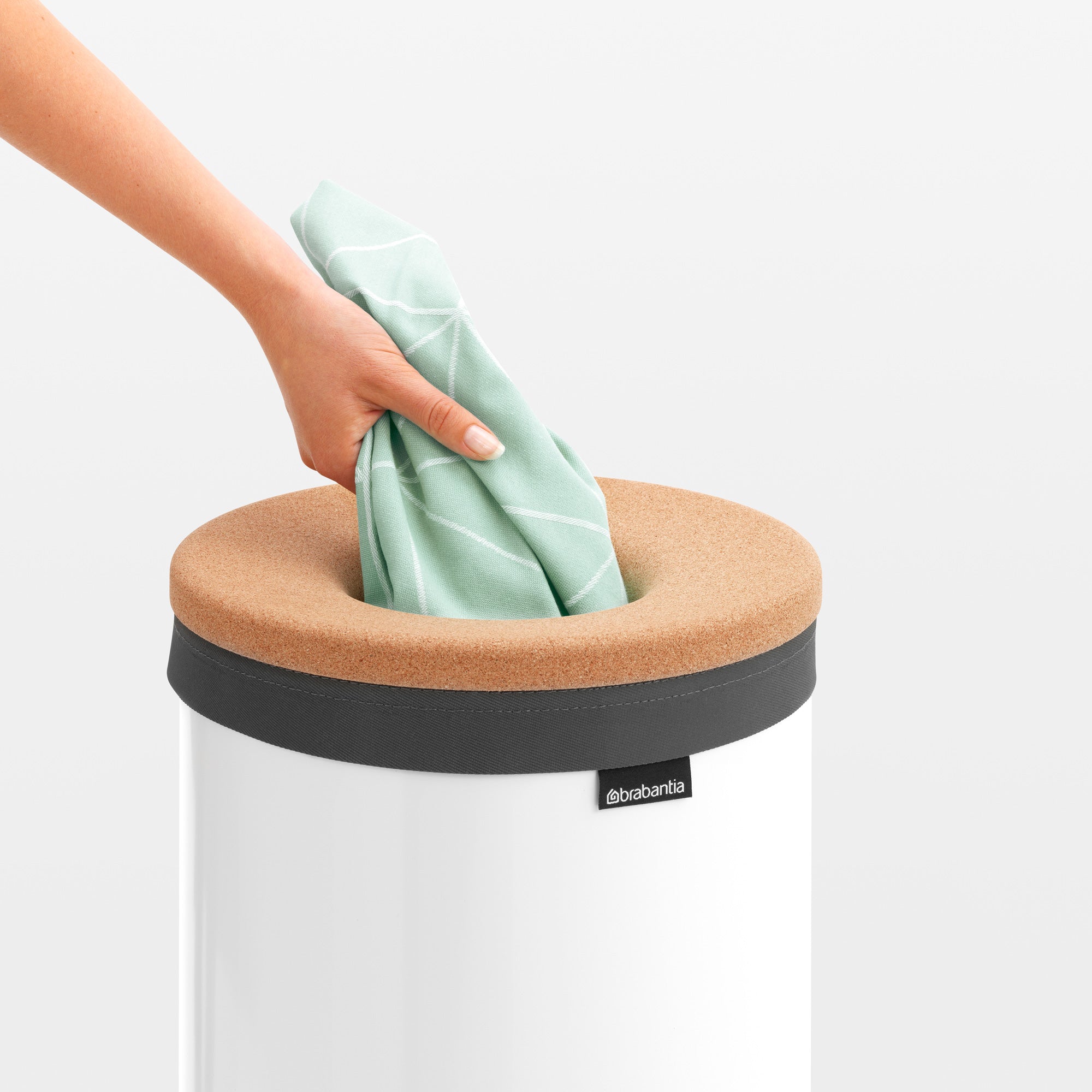Brabantia Wasbox 35 L - Wit / Kurk